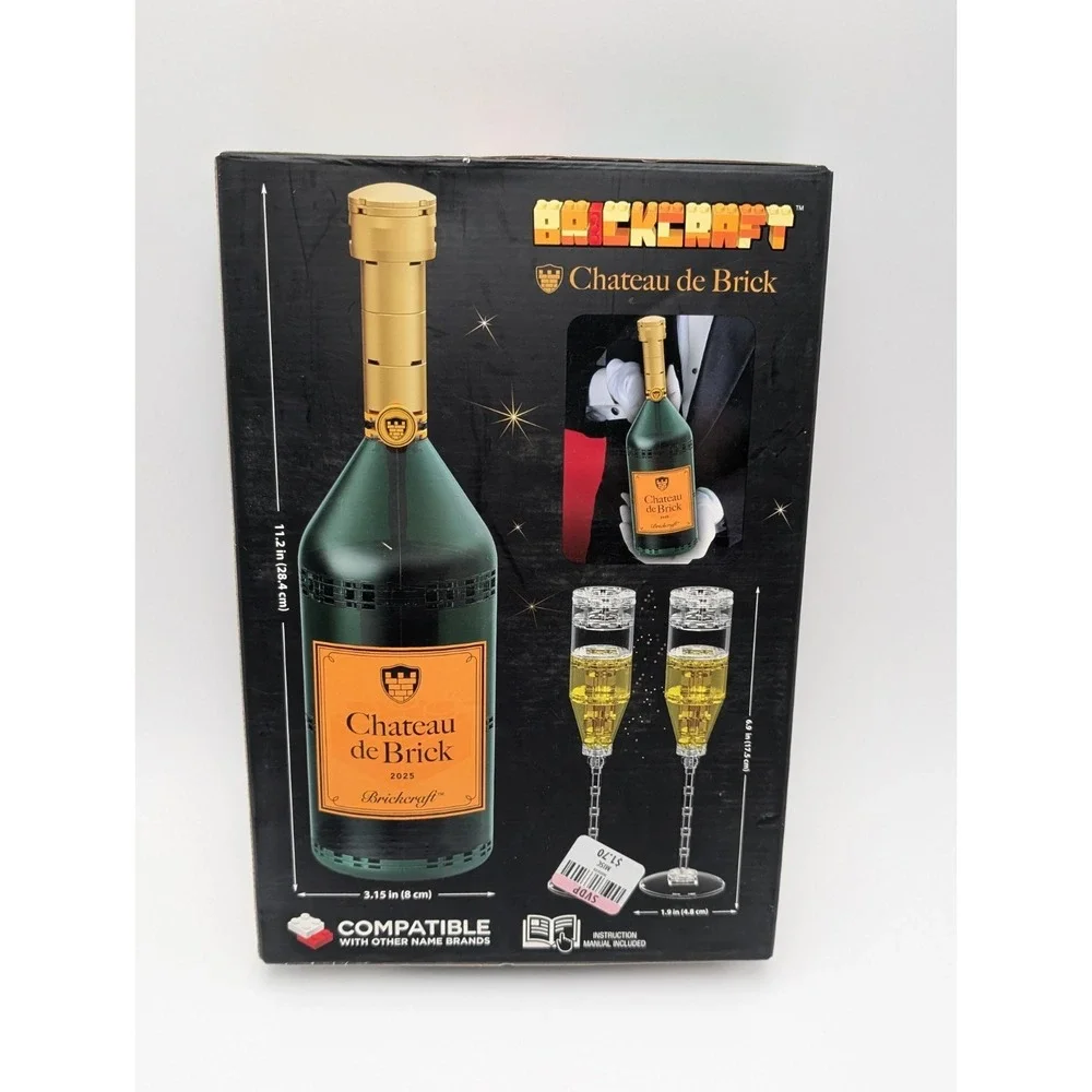 Brickcraft BRICKTANICALS Chateau De Brick VALENTINE'S DAY‎ Wine Bottle Toy! 2025